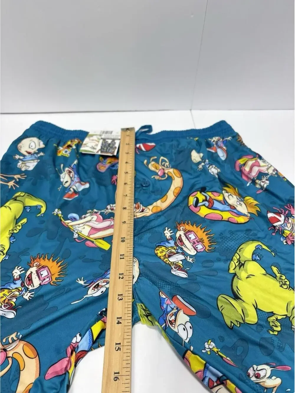 Men's Nickelodeon 90s XL Sleep Shorts SpongeBob Ren Stimpy Arnold Catdog Rugrats